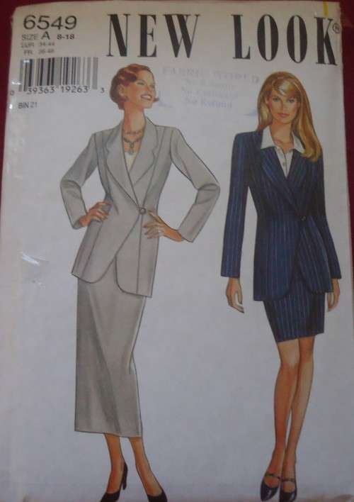 NEW LOOK PATTERNS 6549 SKIRT SIX SIZES IN ONE 8 - 18 COMPLETE