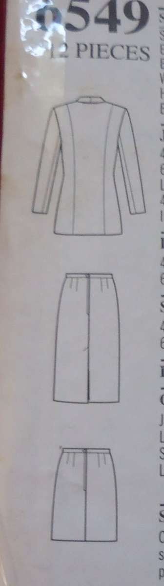 NEW LOOK PATTERNS 6549 SKIRT SIX SIZES IN ONE 8 - 18 COMPLETE
