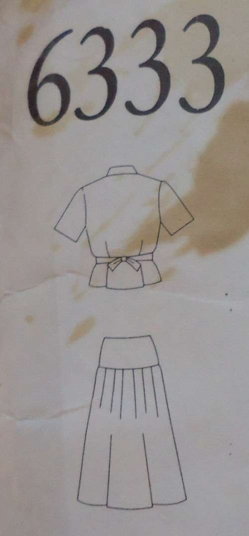 NEW LOOK PATTERNS 6333 TOP & SKIRT SIX SIZES IN ONE 8 - 18 - SEE LISTING