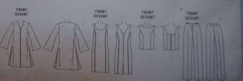 BUTTERICK  PATTERN B4068 TUNIC DRESS, TOP, PANTS & DRESS/JACKET SIZE 12 + 14 +16 - COMPLETE