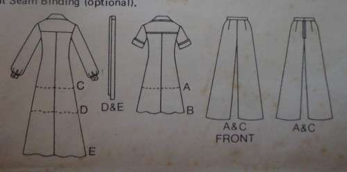 BUTTERICK  PATTERN 4109 DRESS-TOP-PANTS   SIZE 16 BUST 97 CM COMPLETE-UNCUT-F/FOLDED