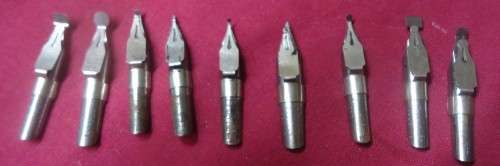 19 WILLIAM MITCHELL ARTISAN CALLIGRAPHY PEN NIBS +PT+PE ENGLAND & DECRC MITCHELL ENGLAND 0999/01