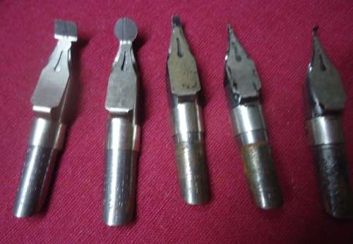 19 WILLIAM MITCHELL ARTISAN CALLIGRAPHY PEN NIBS +PT+PE ENGLAND & DECRC MITCHELL ENGLAND 0999/01