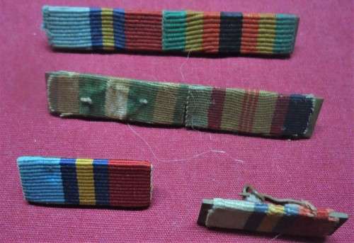 FOUR SOUTH AFRICAN RIBBON BARS