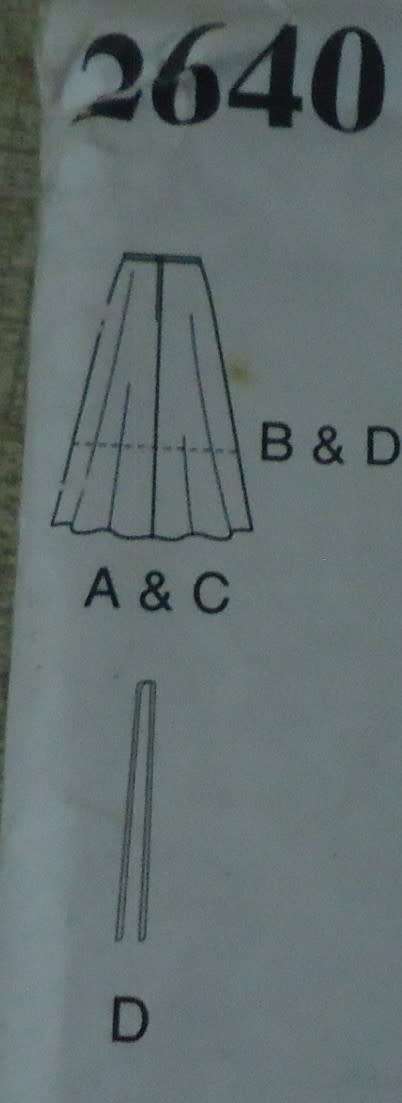 STYLE PATTERNS 2640 SKIRTS SIZE A = 8 - 18 COMPLETE & UNCUT