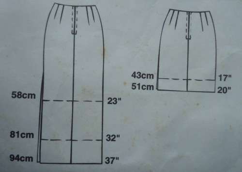 McCALL`S PATTERNS 9650 SKIRTS SIZE A  6 + 8 + 10 - COMPLETE