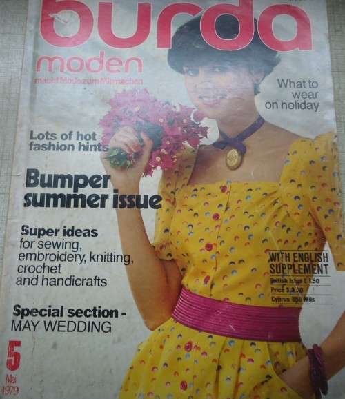 BURDA - MODERN FASHION MAGAZINE - MAY 1979 -ALL PATTERNS & INSTRUCTIONS INC 132 PG