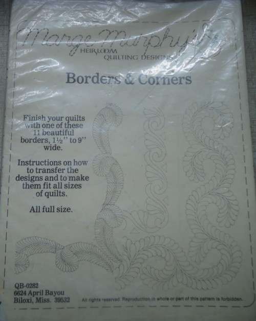 MARGE MURPHY'S HEIRLOOM QUILTING DESIGNS - BORDERS & CORNERS COMPLETE