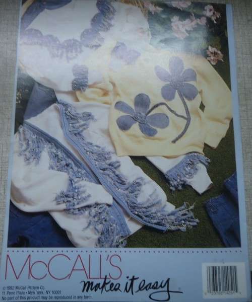 McCALL'S # 14051 FABRIC CRAFT - TENDER DENIMS - 8 PAGES