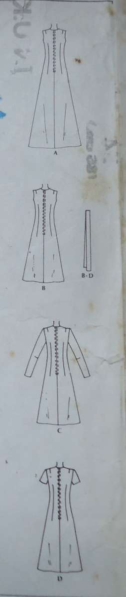 McCALL'S PATTERNS  3183 FITTED DRESS SIZE 12  BUST 34" COMPLETE & UNCUT