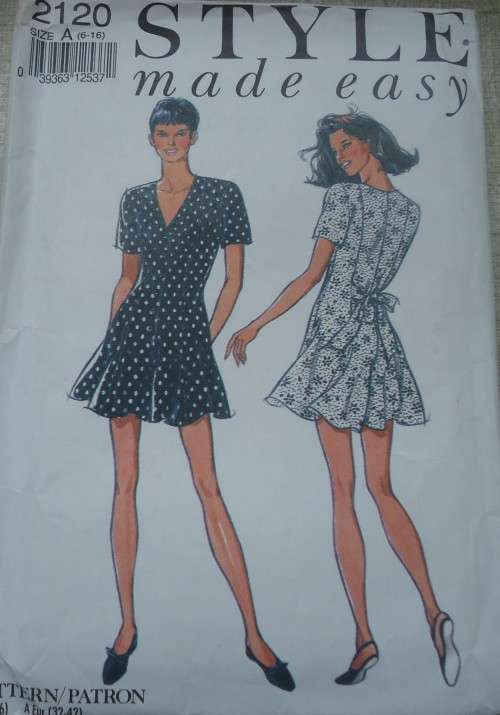 STYLE PATTERNS 2120  CULOTTE DRESS  WITH TIEBACK SIZE A = 6 - 16 COMPLETE