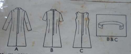 STYLE PATTERNS 2560  DRESS IN 1/2 SIZES  SIZE 10 1/2 BUST 33" COMPLETE & WELL USED PATTERN