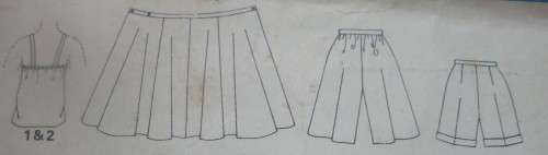 STYLE PATTERNS 3393  TOP, FRONT WRAP SKIRT, CULOTTES & SHORTS SIZE 10 + 12 + 14 + 16 SEE DESC