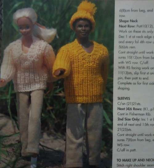 KEN & BARBIE SWEATERS + LITTLE TOYS - YOUR FAMILY APRIL 1997- KNITTING