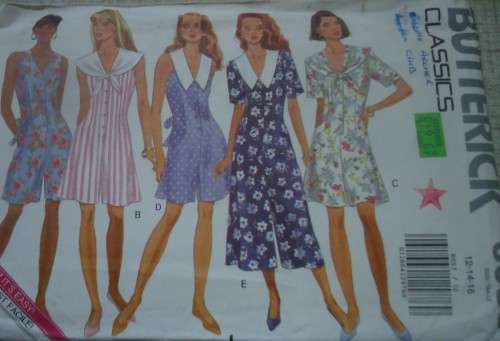 BUTTERICK  PATTERN 6053 STUNNING JUMPSUIT SIZE 12 + 14 + 16 COMPLETE & UNCUT