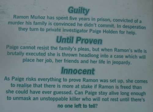 KAREN ROSE   "NO ONE LEFT TO TELL"  SMALL SOFT COVER (wear on inside cover)