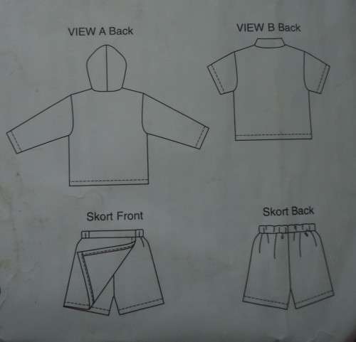 KWIK SEW PATTERNS 2752 GIRL'S SKORT & TOPS SIZES 8+10+12+14 YEARS SEE DESCRIPTION