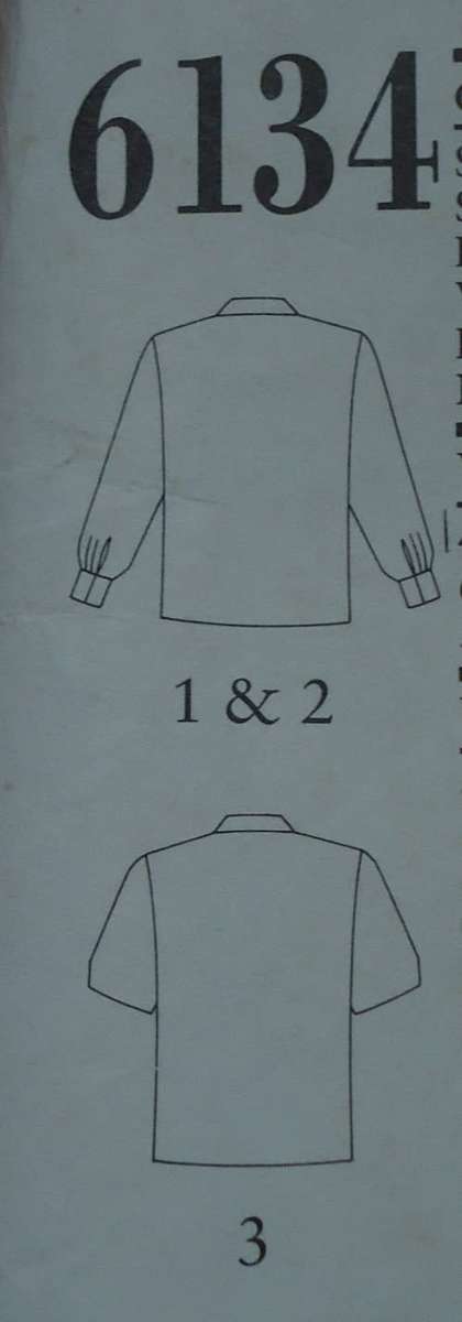 NEW LOOK PATTERNS 6134-ROLLED V NECK BLOUSE SEVEN  SIZES IN ONE 12 - 24- LARGE SIZES COMPLETE