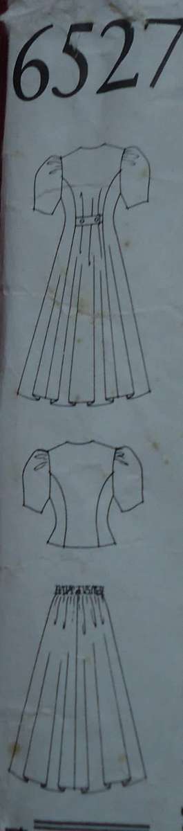 NEW LOOK PATTERNS 6527  SHAPED NECK DRESS OR TOP, SKIRT  7 SIZES IN ONE 6 - 18 SEE DESCRIPTION