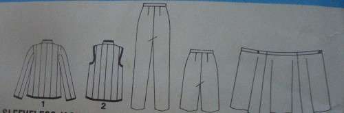 STYLE PATTERN 3623 GIRL'S JACKET, WAISTCOAT, PANTS & SHORTS SIZE 7 + 8 + 10 + 12 YEARS SEE DESCRIPT