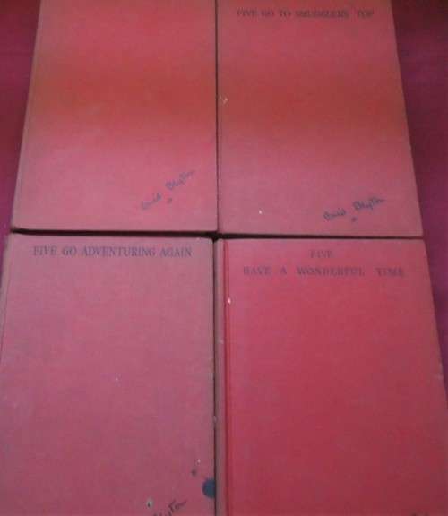 FOUR HARDCOVER "FAMOUS FIVE" BOOKS BY ENID BLYTON