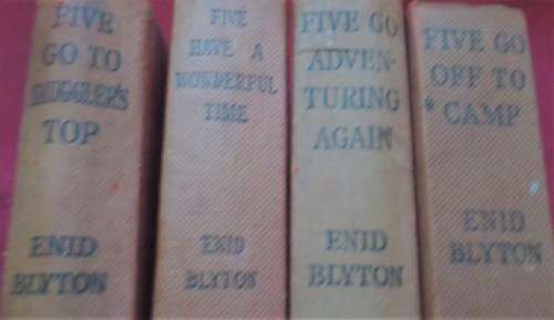 FOUR HARDCOVER "FAMOUS FIVE" BOOKS BY ENID BLYTON