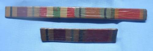 TWO  WWII METAL MILITARY BARS