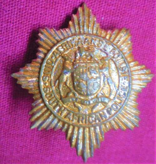 SOUTH AFRICAN POLICE GOLD COLOUR PIP
