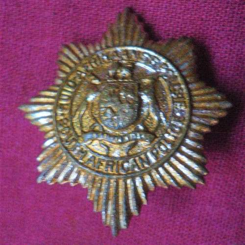 SOUTH AFRICAN POLICE GOLD COLOUR PIP