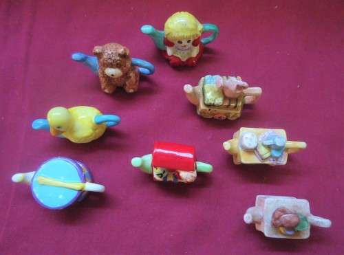 RED ROSE (CANADA) TEA MINIATURE TEAPOTS - EIGHT ASSORTED TOY CHEST & CUPBOARD SERIES