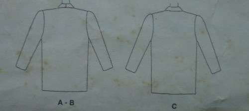 McCALL'S PATTERN 5909 LINED OR UNLINED JACKET  SIZE C=10+12+14 - COMPLETE