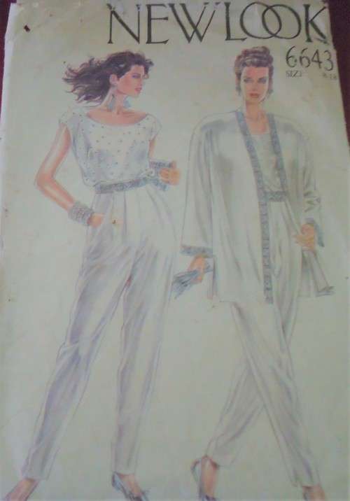 NEW LOOK PATTERNS 6643 CARDIGAN-TOP-PANTS SIX SIZES IN ONE 8 - 18 COMPLETE