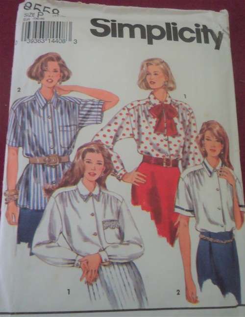 SIMPLICITY PATTERN 8558 SHIRT & TIE SIZE P  12 - 16 COMPLETE