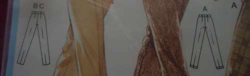 BURDA PATTERN 7749 PANTS  SIZE 10 - 20  COMPLETE