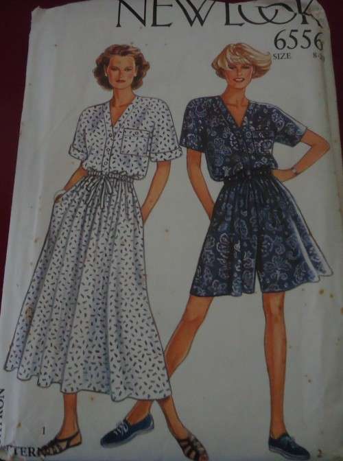 NEW LOOK PATTERNS 6556 DRESS & JUMPSUIT-7 SIZES IN ONE 8 - 20 COMPLETE