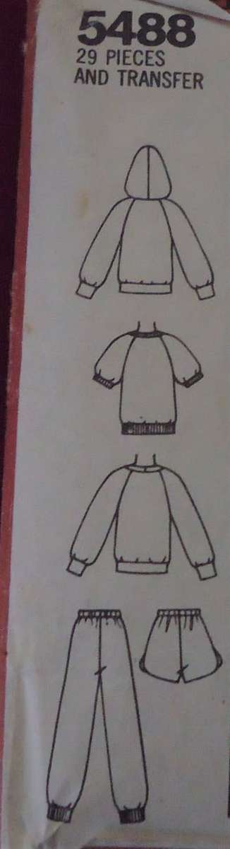 SIMPLICITY PATTERN 5488 KIDS HANG TEN CASUALS WITH TRANSFER SIZE 12-14 YEAR SEE LISTING