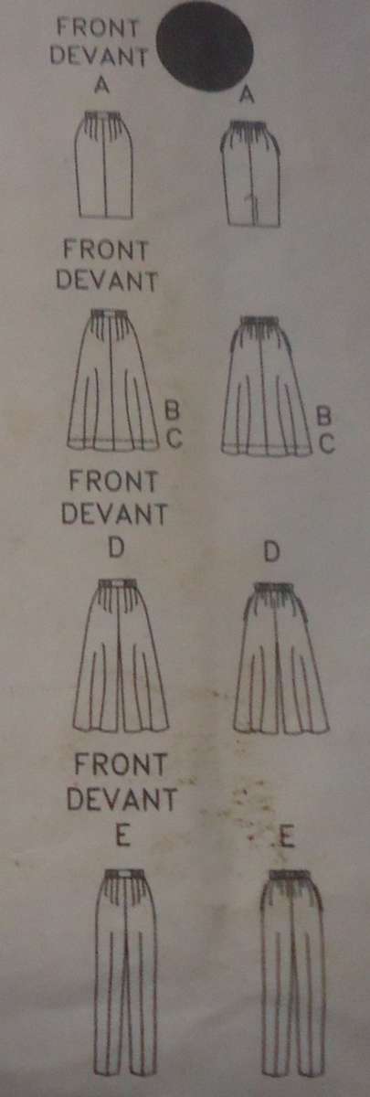 BUTTERICK PATTERN 4317 SET OF SKIRTS-PANTS-CULOTTES SIZE 12+14+16 COMPLETE-UNCUT-F/FOLDED