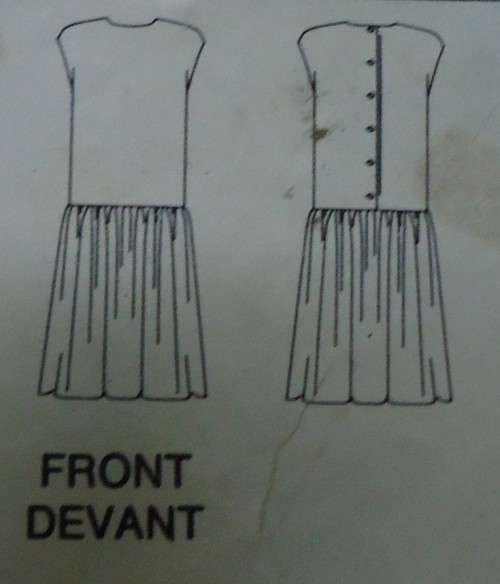 BUTTERICK PATTERN 5631 DRESS WITH DROPPED WAIST  SIZE B = 14 + 16 + 18 COMPLETE - CUT TO SIZE 14