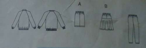 BUTTERICK PATTERN 6817 JACKET-TOP-SHORTS-PANTS-SKIRT SIZE XS-S-M = 6-14 COMPLETE