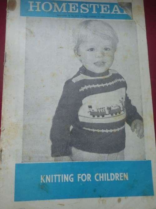 HOMESTEAD -SUPPLEMENT TO THE FARMERS WEEKLY FEBRUARY 5 1964 - KNITTING FOR CHILDREN - 32 PAGES