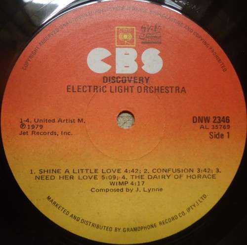 ELECTRIC LIGHT ORCHESTRA - DISCOVERY - 1979 CBS GATEFOLD VINYL LP DNW 2346 WITH INNER SLEEVE