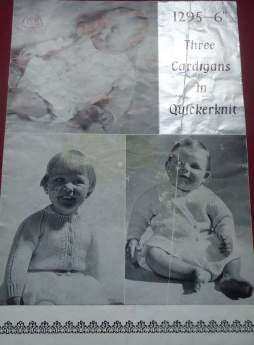 PATONS #1295 - THREE  CARDIGANS IN QUICKERKNIT