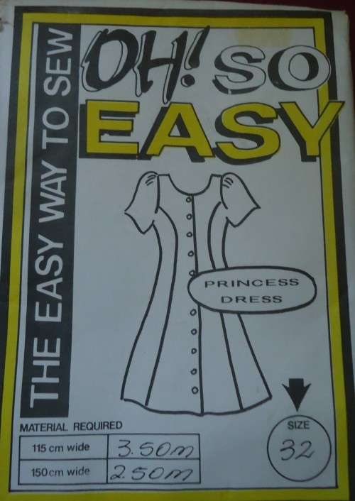 OH SO EASY  PATTERN- # 54 PRINCESS DRESS -  SIZES 32"- COMPLETE & UNCUT