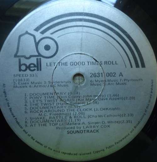 LET THE GOOD TIMES ROLL-  BELL DOUBLE VINYL GATEFOLD LP SET - 2631 002