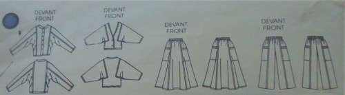 VOGUE PATTERN 1347 AMERICAN DESIGNER CAROL HORN TOP, PANTS & SKIRT  SIZE 12 COMPLETE