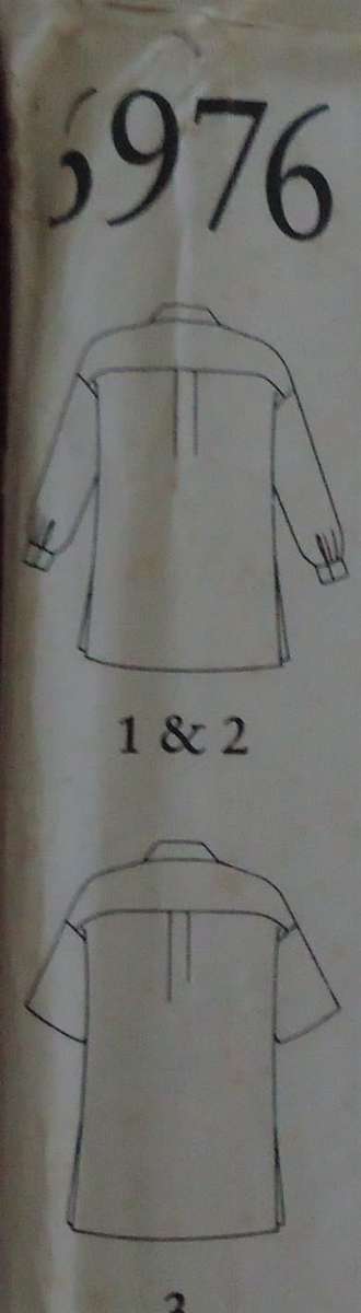 NEW LOOK PATTERNS 6976 SHIRTS- 6 SIZES IN ONE 8 - 18 COMPLETE-NO SEWING INSTRUCTIONS