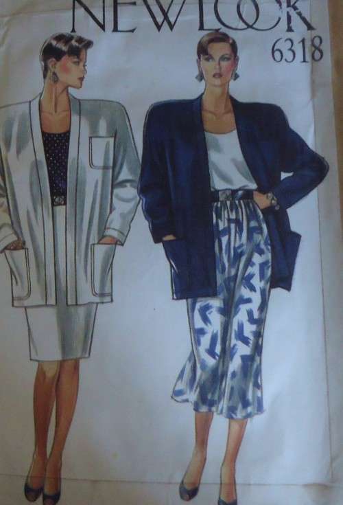 NEW LOOK PATTERNS 6318 -6 SIZES IN ONE - 8 - 18  - NO SEWING INSTRUCTIONS