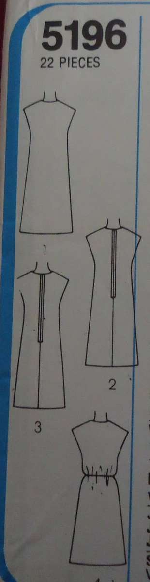 SIMPLICITY PATTERN 5196  PINAFORE DRESS SIZE U = 16 + 18 + 20 COMPLETE & UNCUT