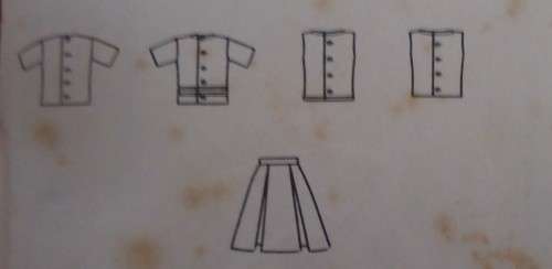 VINTAGE BUTTERICK PATTERN 2648 GIRL'S TWO PIECE DRESS SIZE 12 BUST 32" COMPLETE & UNCUT