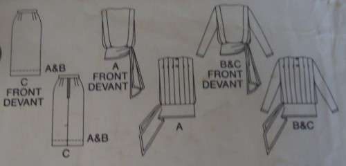 BUTTERICK PATTERN 3337 TOP & SKIRT SIZE 14 SEE LISTING